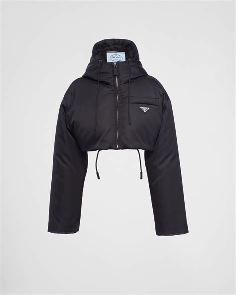 prada hooded nylon jacket|Prada re nylon down jacket.